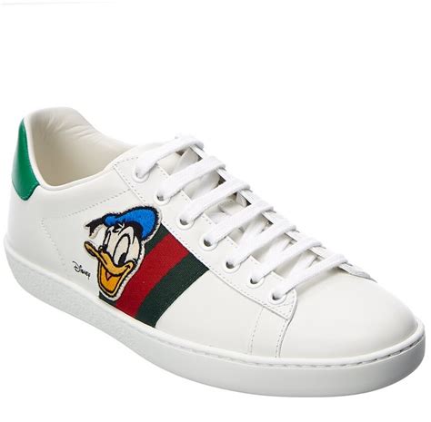 gucci disney collection shoes|gucci donald duck shoes.